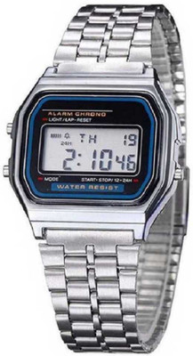Brosti CS06 Awesome Trending Casio designed White chain Digital Watch - For Men