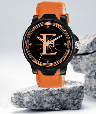 FEMEO ALPHA-E-3K-BK-TEN-PL-1 Alpha Heritage Collection E Brown Strap Watch for Man & Boys Analog Watch  - For Men