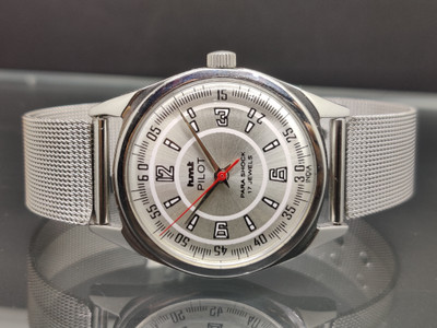 hmt pilot HMT pilot 17 JEWELS WINDING WHITE DIAL 0231 INDIA MEN'S FULL WORKING Vintage Hmt pilot Analog Watch  - For Men