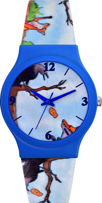 iSmart Beautiful Design Round Dial Attractive Rubber Belt Beautiful Design Round Dial Attractive Rubber Belt Analog Watch  - For Boys & Girls