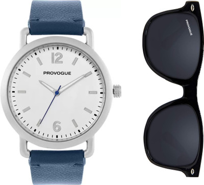 PROVOGUE SK-PG-4059-BLUE-SGCMB Premium Watch & Sunglasses Combo – Perfect Gift Set Analog Watch - For Men