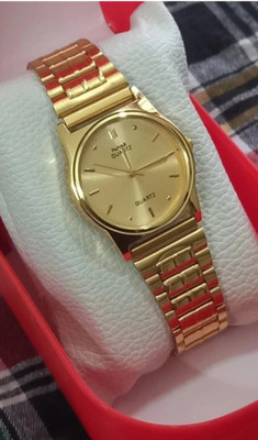 Le Le Men watches gold colour casual watch daily use for men Analog Watch  - For Men