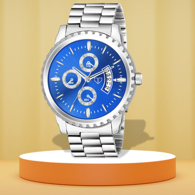 Walrus E Series Blue Dial Day & Date Wrist Watch for Men ME Series Analog Watch  - For Men