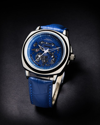 French Connection FCA03-4 Automatic Watch for Men's | Blue Textured Dial | FCA03-4 Analog Watch  - For Men