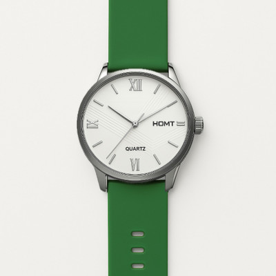 homt HOMT Premium Series Smart Silicone Strap Analog watch for men Premium Series Green/White Smart Boys Analog Watch  - For Men
