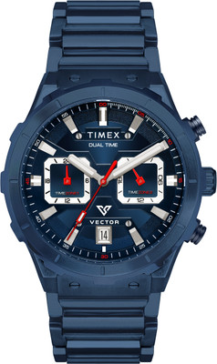 TIMEX TWEG24801 Blue Round Dial Chronograph Quartz Analog Watch  - For Men