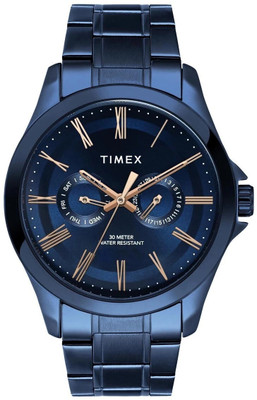 TIMEX TW000X137 Blue Round Dial Quartz Analog Watch  - For Men