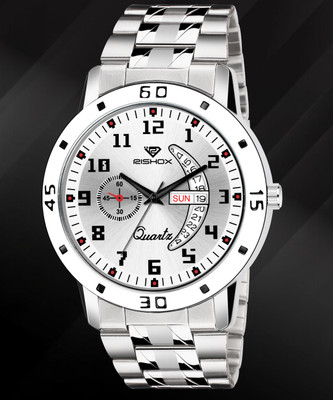 RISHOXX Classy look premium quality wrist Watch Rishox Day & Date Men Silver Stainless Steel Classy look premium quality wrist Analog Watch  - For Men