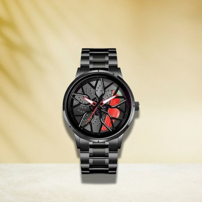 GT GLO TIME Men’s Luxury Rotating Wheel Analog Watch Wheel-48 Analog Watch  - For Men