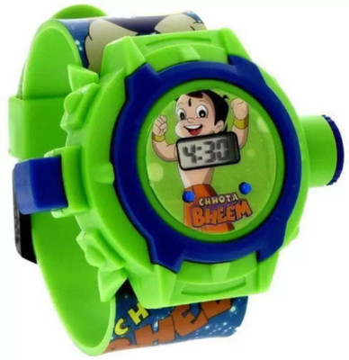 Habstone bheem projector Chota Bheem 24-Images Digital Display Projector Cartoon Watch for Kids Boys Digital Watch  - For Boys