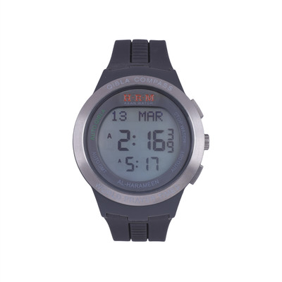 AL-HARAMEEN Azan Watch | Worldwide Prayer Times | Auto Qibla Direction | Daily Prayer Alarms Digital Watch  - For Men