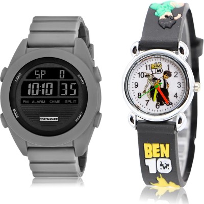 GROOT DG85-BK85 Analog-Digital Watch  - For Boys