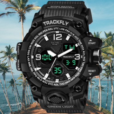TrackFly 1327 1327 BLACK Chronograph Analog Digital SPORT WATCH Analog-Digital Watch  - For Men