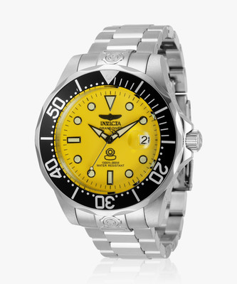 INVICTA 3048 Pro Diver Automatic Yellow Dial Analog Watch  - For Men