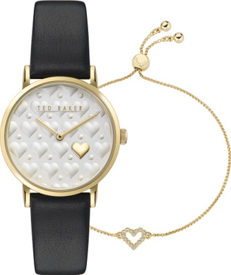 Ted Baker BKGSV25029I Staciie Silver-Tone Round Dial Watch & Bracelet Combo Analog Watch  - For Women