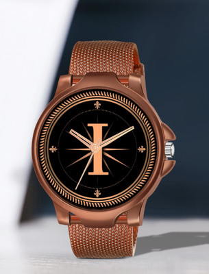 FEMEO ALPHA-I-3K-BRW-SFR-1 Alpha Heritage Collection I Brown Strap Watch for Man & Boys Analog Watch  - For Men