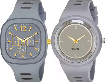Razyloo Square And Round Quartz Wristwatch New Generation Special Design Wedding Analog Watch  - For Men