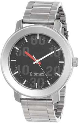Giomex 3121SM02 Black Silver Chain Premium Addition Analog Watch  - For Men