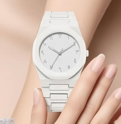 RealBuff sabr chain lightweihgt plastic chain watch for men plastic strap white watch Analog Watch  - For Men