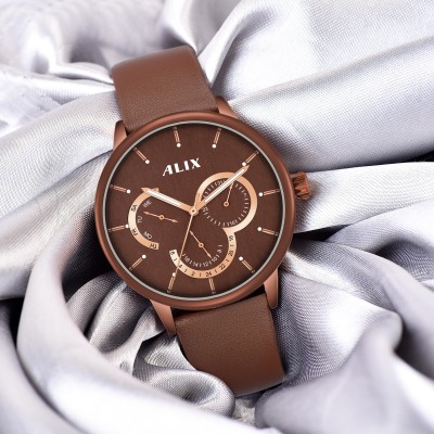 Alix Alix New unique charm chronograph and slim case light weight waterproof watch Analog Watch  - For Men