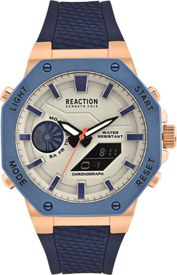 Kenneth Cole Reaction Digi-Analog Grey Dial Watch For Men's Analog-Digital Watch  - For Men