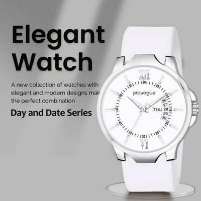 PROVOGUE PG-2015 Trending Day & Date Series Silicone Belt for Boy Analog Watch  - For Men