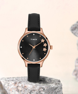 TIMEX Black Dial Analog Watch  - For Women
