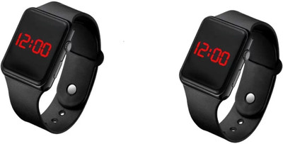 KIMY LED Digital watch For Boy's & Kid's Black Combo Digital Watch  - For Men