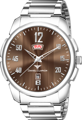 DANIEL CLARION DC-1110-BROWN DAY AND DATE WORKING Analog Watch  - For Men