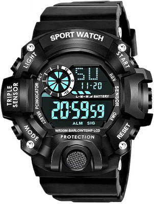 REDUX DG-104 A Digital Watch with Square LED Shockproof Multi-Functional Waterproof Digital Watch  - For Boys & Girls