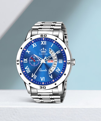 LIMESTONE Day and Date Functioning Steel Strap New Quartz Analog Watch  - For Men