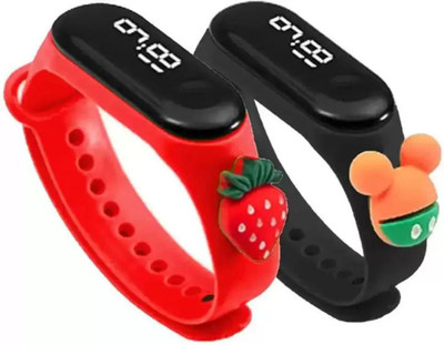 KIMY COMBO WATCH Combo 2 Kids Cartoon Watches (Multicolor Strap, Size : Free Size) Digital Watch  - For Boys