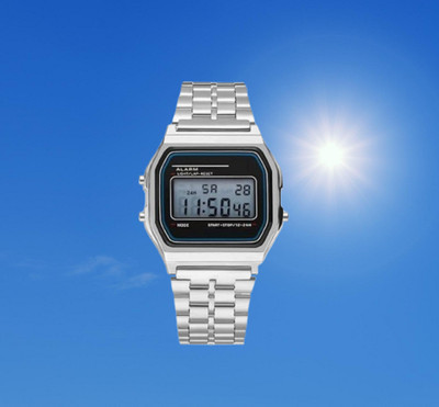 ShriGaneshiEnterprises Digital Silver Square Dial Unisex Wrist Watch for Men Women Pack of 1 Digital Watch  - For Men
