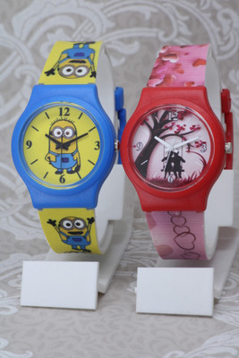 ZANZEER Best Quality Cartoon Design Dial Slim Rubber Belt Best Quality Cartoon Design Dial Slim Rubber Belt Analog Watch  - For Boys & Girls