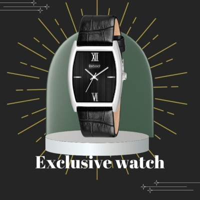 Reboot REBOOT 111 SLIM INVINCIBLE PLUS BLACK DIAL WATCH New Edition 111 Slim Invincible Plus Black Dial Watch Analog Watch  - For Men & Women
