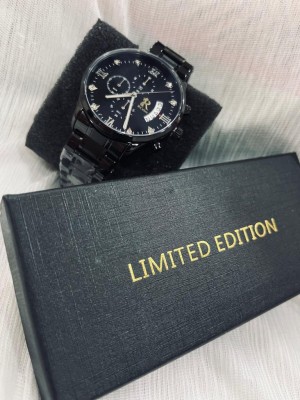 RCeles Analog-381Premium Version Rceles Black Classic Chronograph 3 Dial working Date Function Analog Watch  - For Men