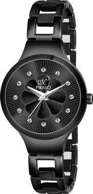 PIRASO DB 307 BLACK Black Chain and Black Dial DB Small Analog Women Watch Analog Watch  - For Women