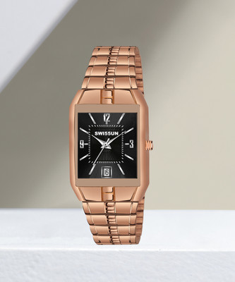 SWI55UN SW-9212 ScratchResistant Water Resistant Branded Copper Chain Quartz Hands Watch For Men Analog Watch  - For Men