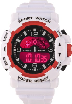 Trex 7001 White Flexible Belt Trending Premium Popular Wrist Watches For Men Digital Watch  - For Boys