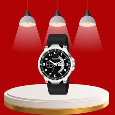 house of common Newly Black Smile Silicon Black Strap Analog Watch Analog Watch  - For Men