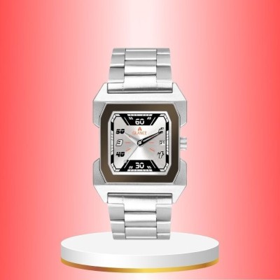 Aglance AG1574SM01 SILVER DIAL DATE ON 3 FUNCTIONING & ADJUSTABLE SS CHAIN New Range AG1574SM01 Silver Dial Date On 3 Functioning & Adjustable Ss Chain Analog Watch  - For Men & Women