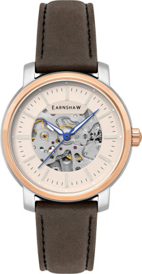 Earnshaw ES-8297-02 New Holland Skeleton Automatic Analog Watch  - For Men