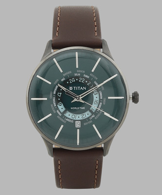 Titan World Time Analog Watch  - For Men