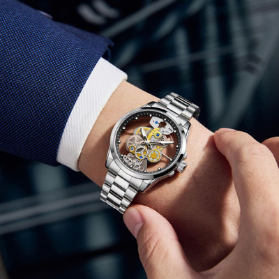 LEATHERTONE SKELETOM GLOWME SKELETON analog watch for men. Analog Watch  - For Men