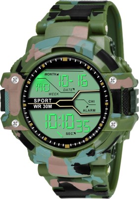 Zienz Comfortable In Hand Military Chronograph Resistance Solid Digital Watch  - For Boys