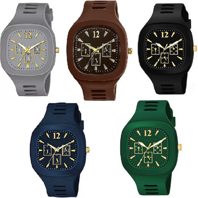 Wolcentra Square Dial Silicone Strap Gift Watch For Boys Skz-046 Analog Watch  - For Men