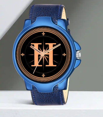 FEMEO ALPHA-H-3K-BLU-L-1 Alpha Heritage Collection H Blue Strap Watch for Man & Boys Analog Watch  - For Men