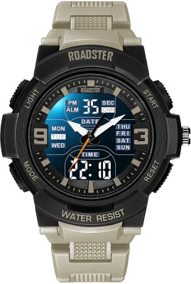 Roadster Dual Time Digital Watch for Men Fashion Sport Waterproof Wristwatch Date Alarm Analog-Digital Watch  - For Men