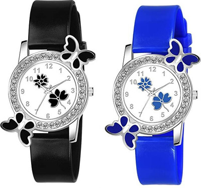 Hidelliya new bf black&blue Analog Watch  - For Women