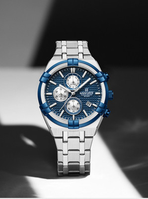 NAVIFORCE 8042 Unique cham two tone case and strap chronograph design analog watch Analog Watch  - For Men